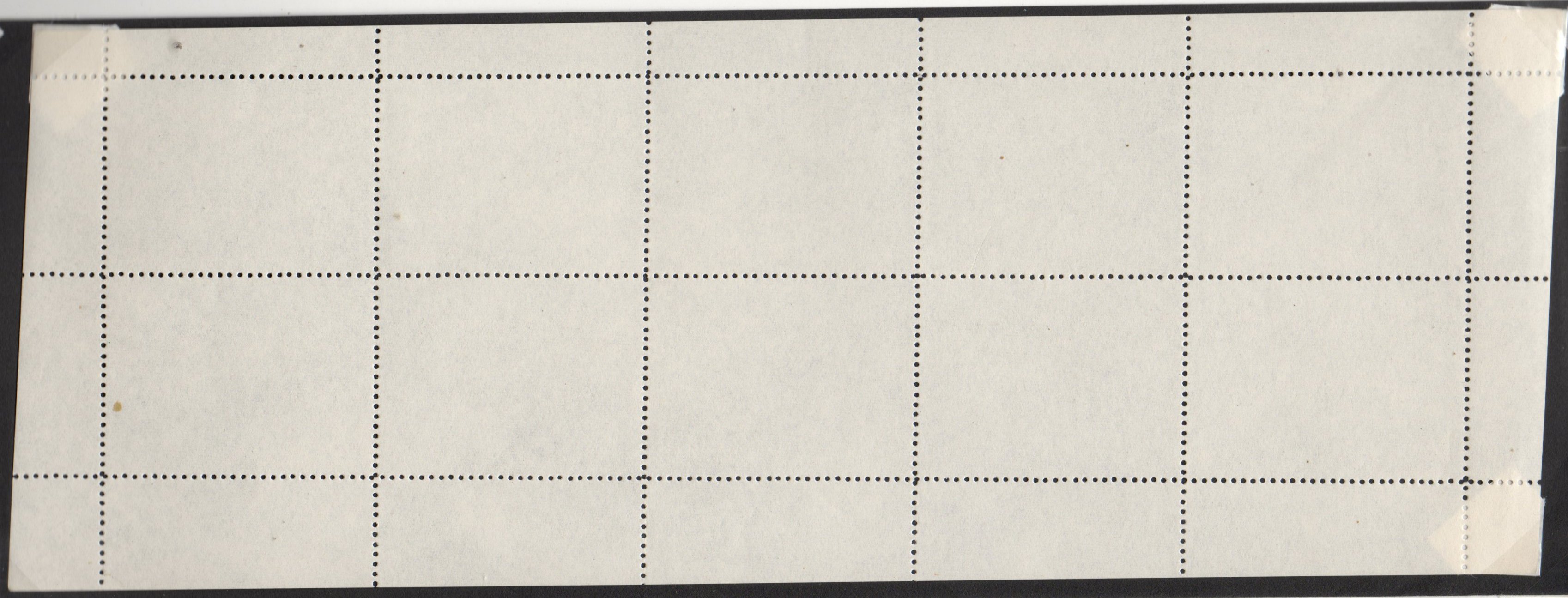 1971 Croydon Gatwick Strike Post 25p Concorde stamp full sample sheet of the perforations only